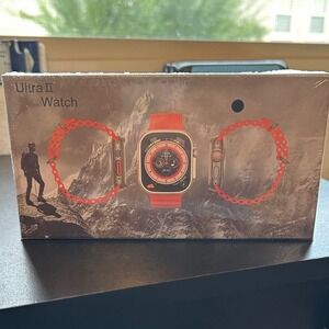 Ultra II Smart Watch with Orange Sport Band Fitness Tracker New in Box